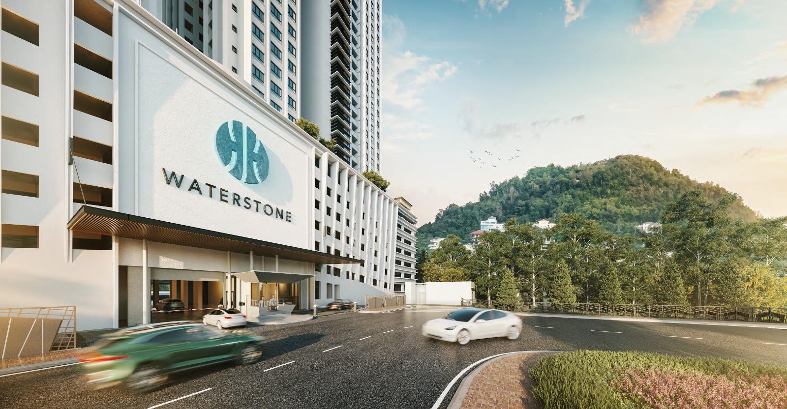 Waterstone arrival entrance